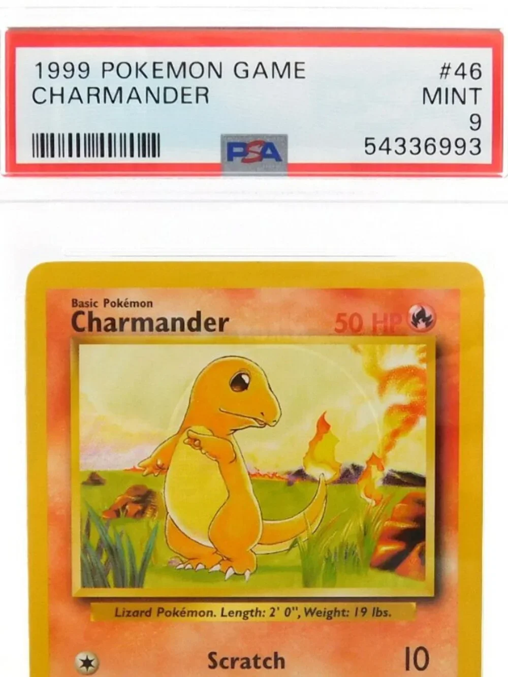 CHARMANDER PSA 9 1999 Pokemon Game Card #46 Mint